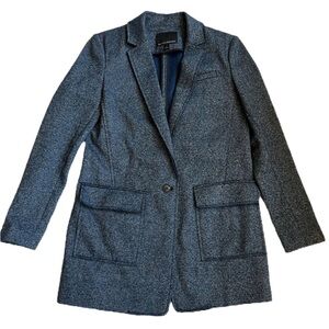 Banana Republic Gray Blazer Classic Tailored Design